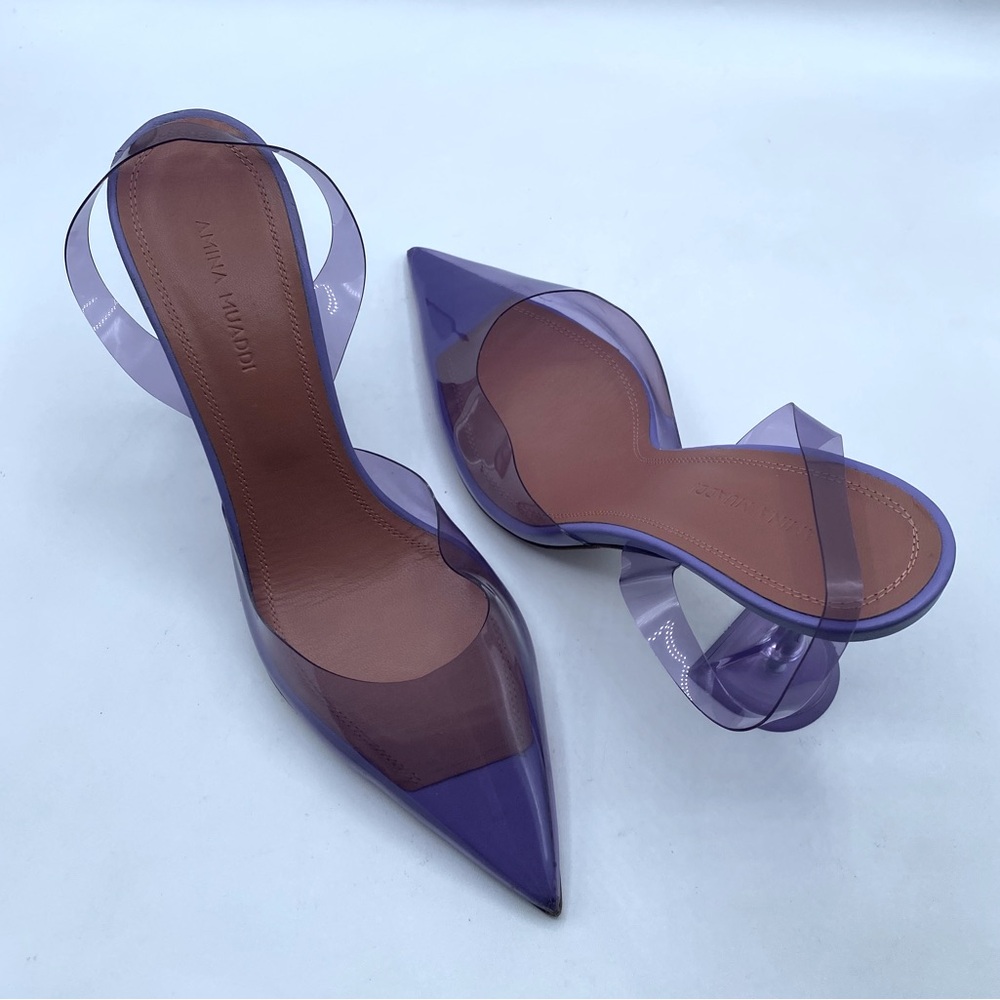 Amina Muaddi Holi Slingback Pumps